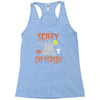 scary gay person Racerback Tank