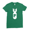 f bomb Ladies Fitted T-Shirt