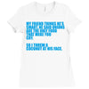 my friend thinks he's smart Ladies Fitted T-Shirt