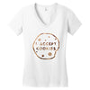 i accept cookies brown Women's V-Neck T-Shirt