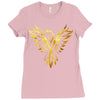 Phoenix Tribal Bird Ladies Fitted T-Shirt