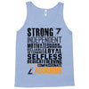 Strong Independent Motivated Aquarius Tank Top