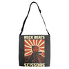 rock beat scissors Adjustable Strap Totes