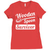 wooden spoon survivor Ladies Fitted T-Shirt