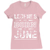 legends are born in june birthday vintag Ladies Fitted T-Shirt