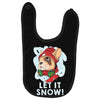let it snow Baby Bibs