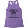 Smartass November Girl Racerback Tank
