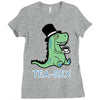 tee rex Ladies Fitted T-Shirt