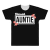 blessed aunitie with flower white color All Over Men's T-shirt