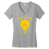 lighten up Women's V-Neck T-Shirt