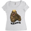 bear khabib Women's Triblend Scoop T-shirt