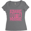 straight outta preschool Women's Triblend Scoop T-shirt