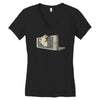 a wild pokeghost appears Women's V-Neck T-Shirt