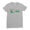 ugly santa ho ho hoo! Ladies Fitted T-Shirt