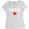 Make Canada Great Again Women's Triblend Scoop T-shirt