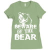 Beware Of The Bear Ladies Fitted T-Shirt