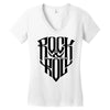 rock music Women's V-Neck T-Shirt