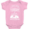 I Don't Need Therapy Just to Go Snowmobiling Baby Onesie