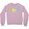 periodic table of america Crewneck Sweatshirt