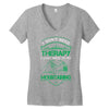 I Don't Need Therapy Just to Go Mountaining Women's V-Neck T-Shirt