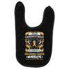 Never Underestimate The Strength Of A Childhood Cancer Warrior Baby Bibs