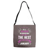 All Women Created Equal But The Best Born In January Adjustable Strap Totes