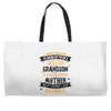 Super Cool Grandson Of A Freaking Awesome Mother Weekender Totes