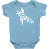 mens surfing Baby Onesie