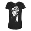reel moms fish Maternity Scoop Neck T-shirt