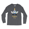 birthday unicorn family series birthday boy Long Sleeve Shirts