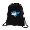 un oiseau et sa declaration d'amour Drawstring Bags