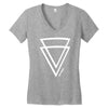 summer men casual triangle Women's V-Neck T-Shirt