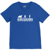 be nice to fat people bear chase funny pub joke V-Neck Tee