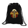 hip hop and rose Drawstring Bags