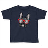 frenchie hipster Toddler T-shirt