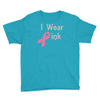 junior's breast cancer awareness i wear pink Youth Tee