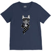 bull dog american falg V-Neck Tee