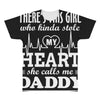 There's This Girl Who Stole My Heart She Calls Me Daddy All Over Men's T-shirt