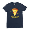pizza chew! Ladies Fitted T-Shirt