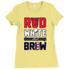 red white and brew Ladies Fitted T-Shirt