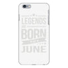 legends are born in june iPhone 6/6s Plus Case