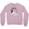 buffering  funny retro loading computer console fashion party Crewneck Sweatshirt