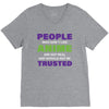 people who don't like anime are not real and should not be trusted V-Neck Tee
