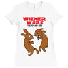 wiener wars dachshund dogs Ladies Fitted T-Shirt