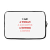 i Am A Woman A Daughter A Mother A Sister Laptop sleeve