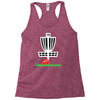 disc golf frisbee leaning on target basket innova Racerback Tank