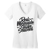 real mermaids smoke seaweed Women's V-Neck T-Shirt