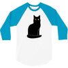black cat 3/4 Sleeve Shirt