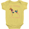 my boxer is my world Baby Bodysuit