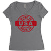 made in usa Women's Triblend Scoop T-shirt